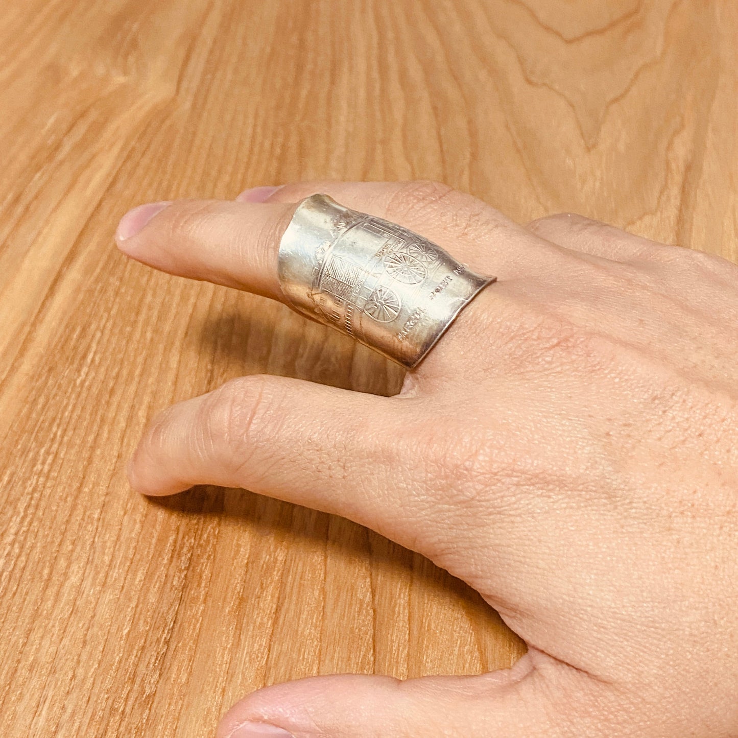 「つぼ」Spoon Ring No.2166 17号