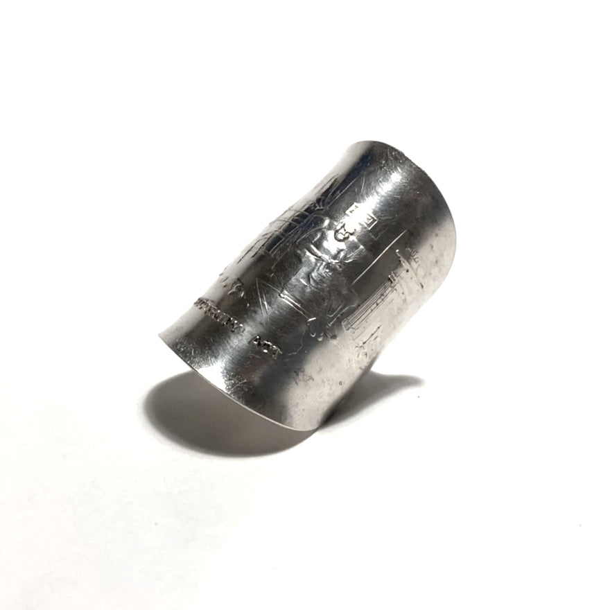 「つぼ」 Spoon Ring No.3487 18号