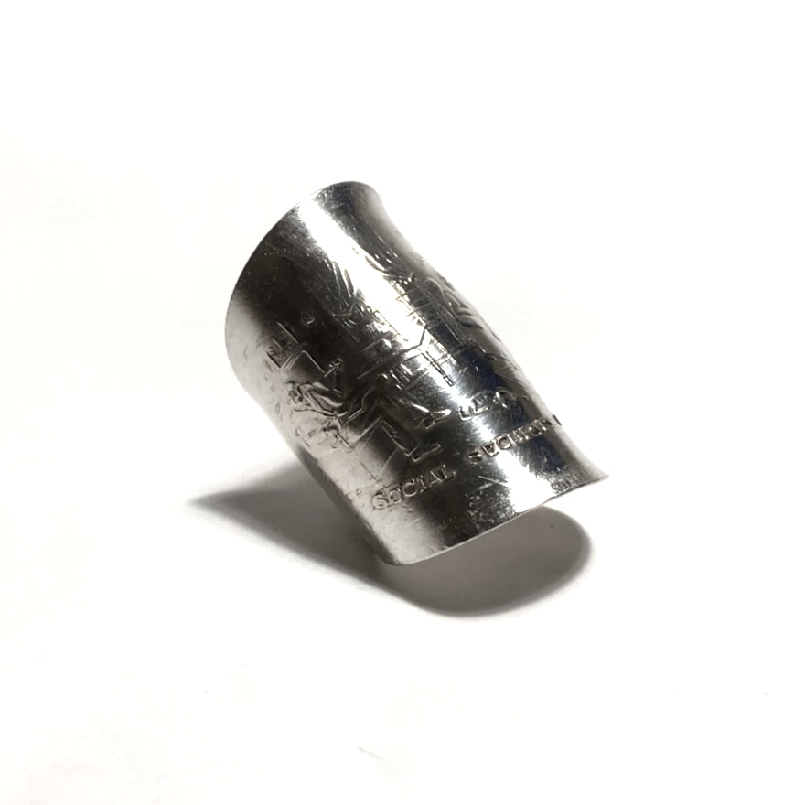 「つぼ」 Spoon Ring No.3487 18号