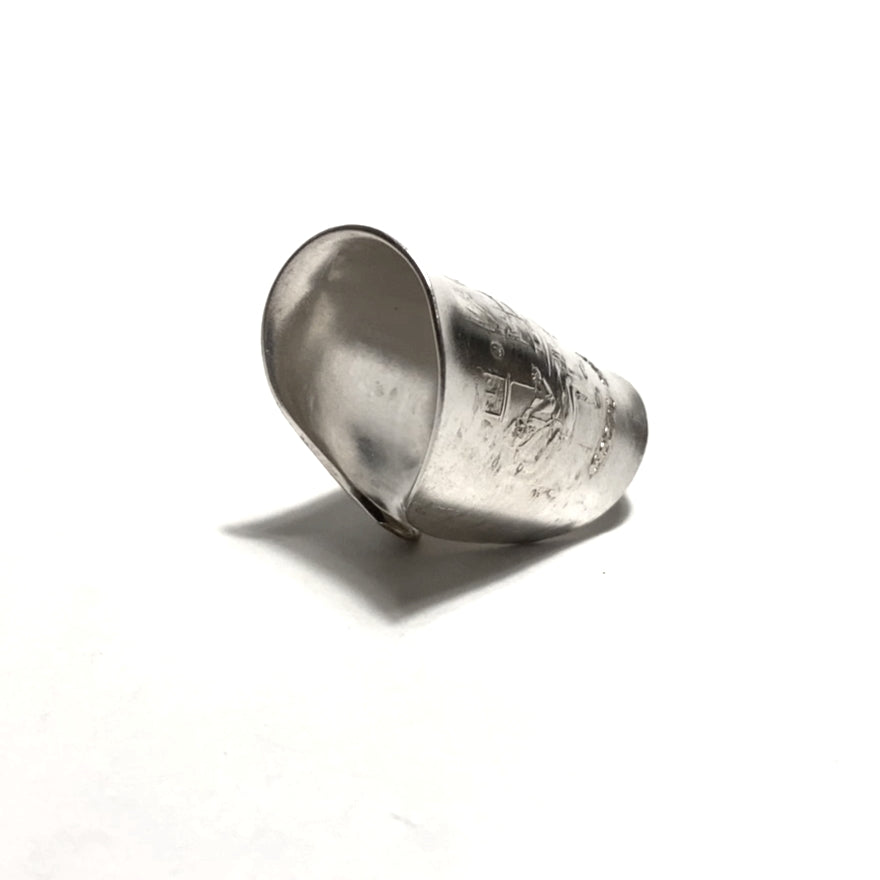「つぼ」 Spoon Ring No.3487 18号