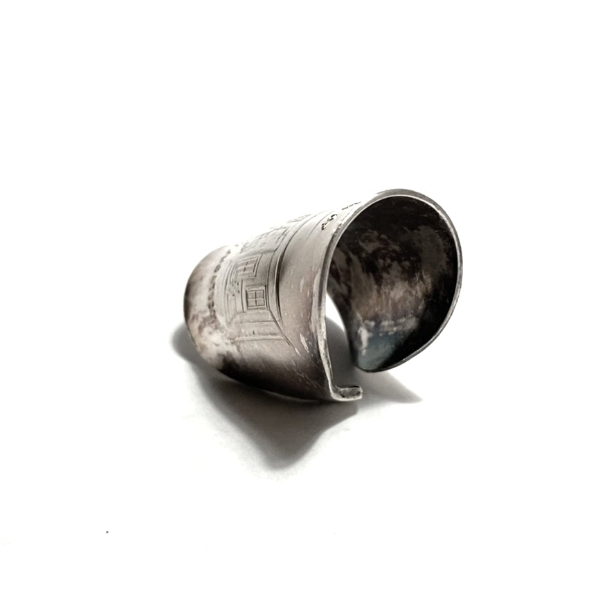 「つぼ」 Spoon Ring No.4675 18号
