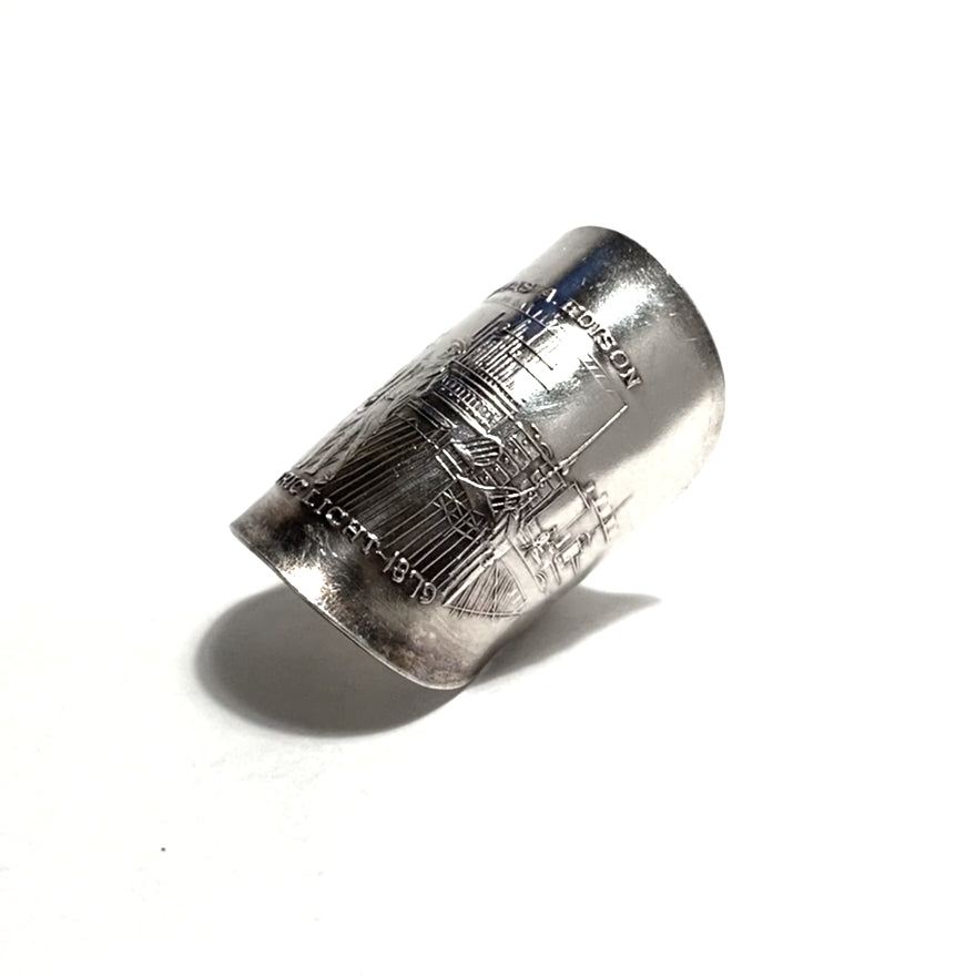 「つぼ」 Spoon Ring No.4677 18号