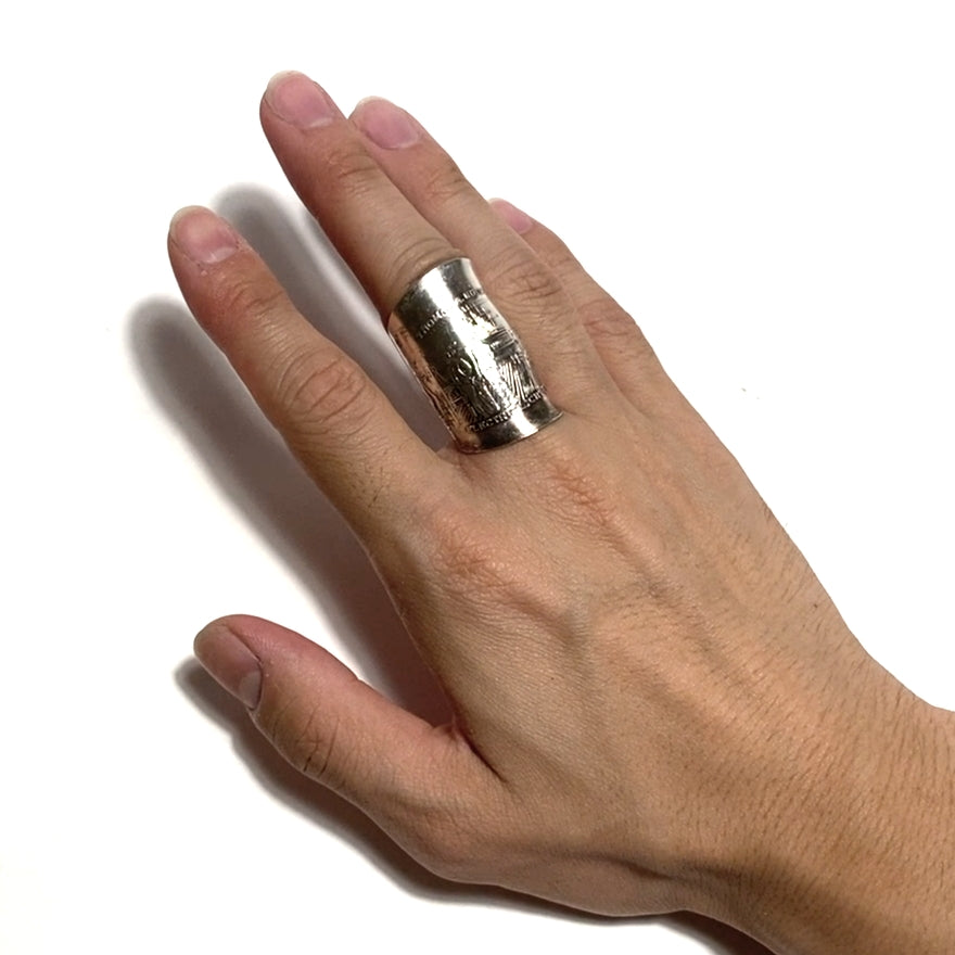 「つぼ」 Spoon Ring No.4677 18号