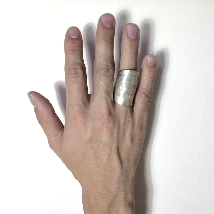 「つぼ」 Spoon Ring No.6140 18号