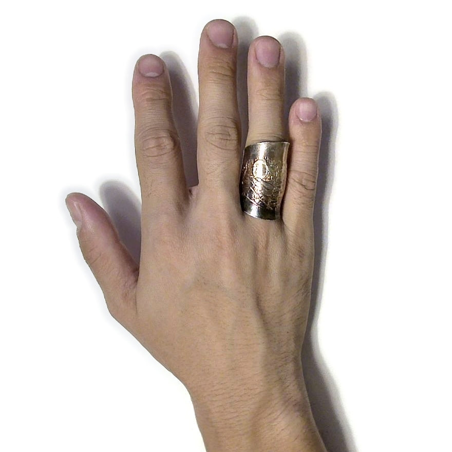 「つぼ」 Spoon Ring No.7030 18号