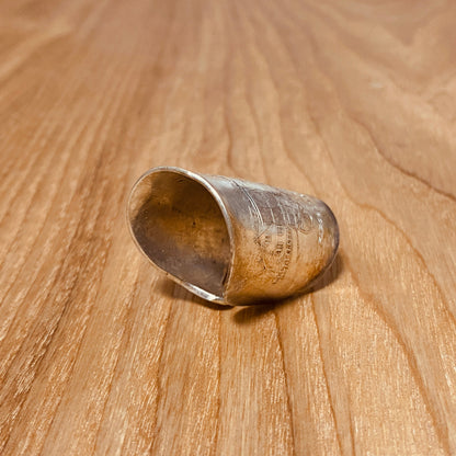 「つぼ」Spoon Ring　No.2166　17号