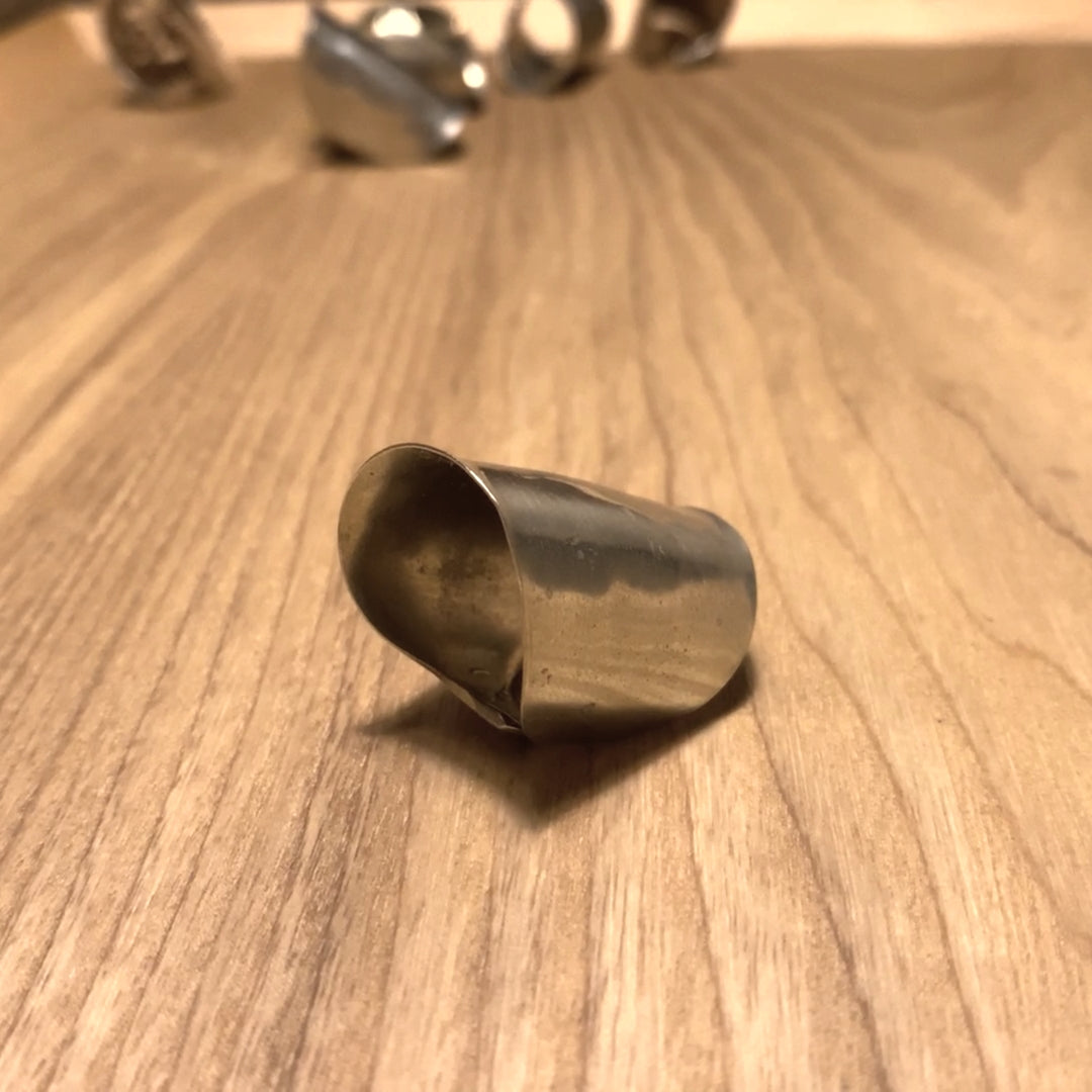 「つぼ」Spoon Ring　No.2618　19号