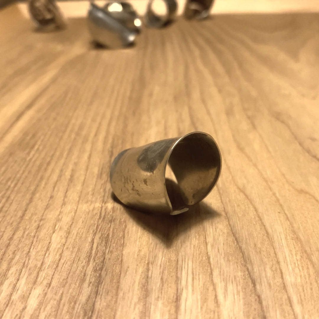 「つぼ」Spoon Ring　No.2618　19号