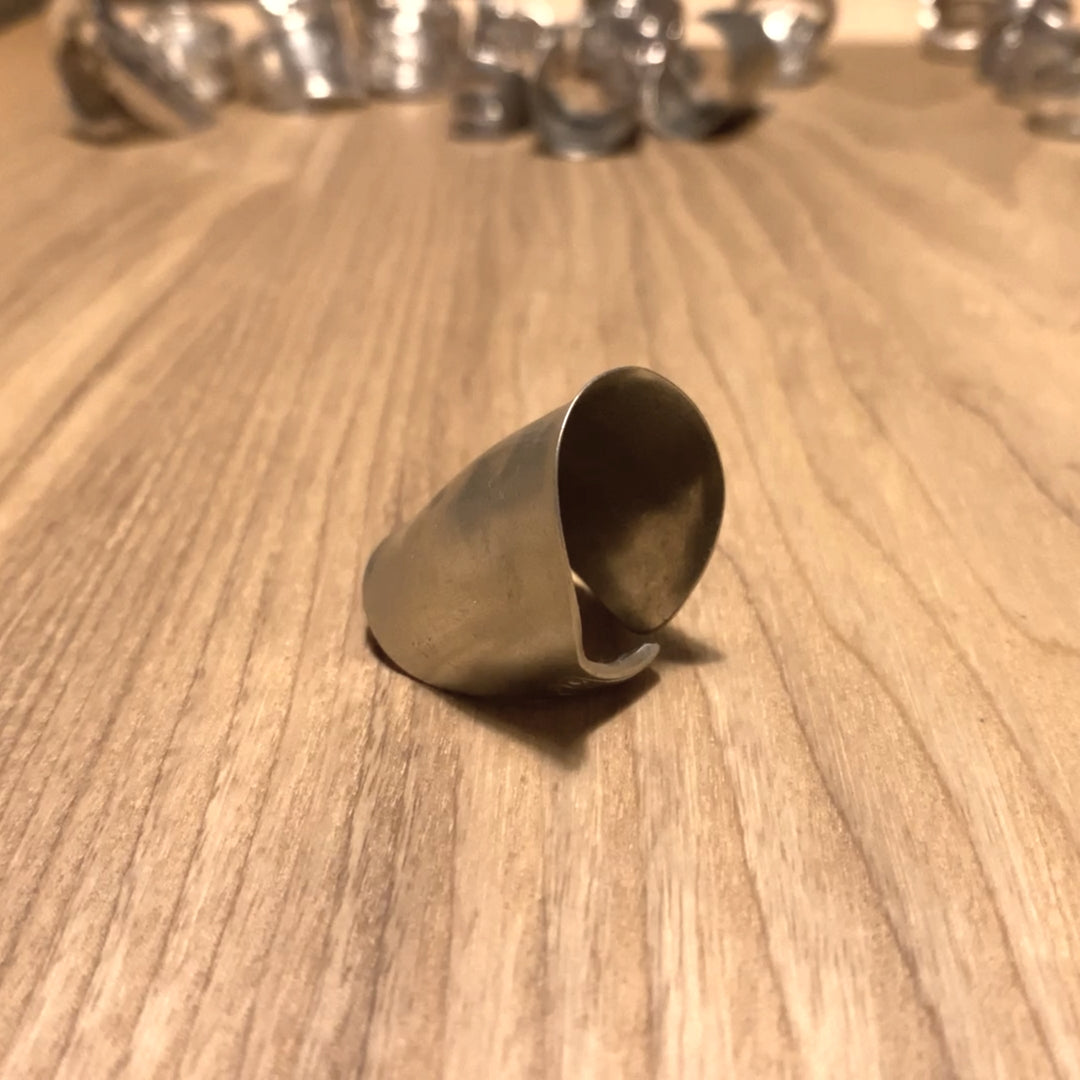 「つぼ」Spoon Ring　No.2620　23号