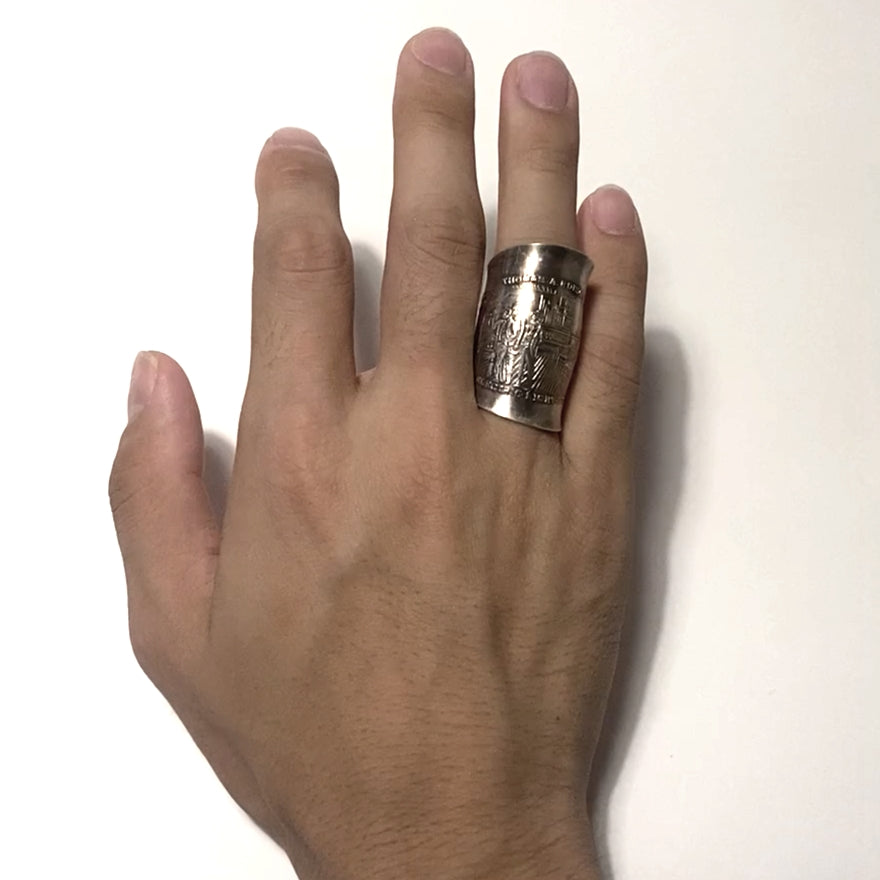 「つぼ」  Spoon Ring　No.3269　17号