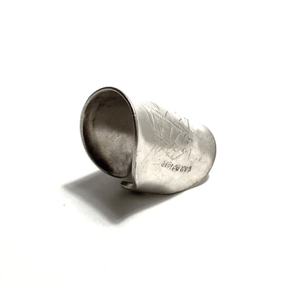 「つぼ」 Spoon Ring　No.4662　19号