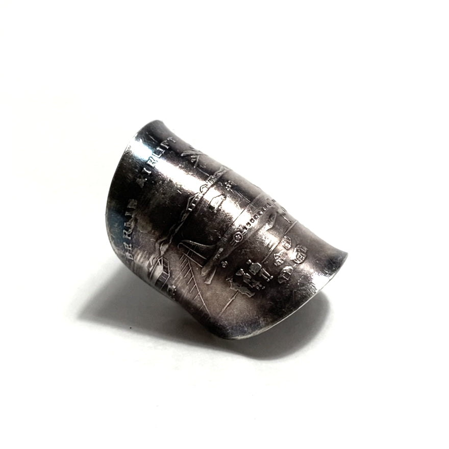 「つぼ」 Spoon Ring　No.4666　19号