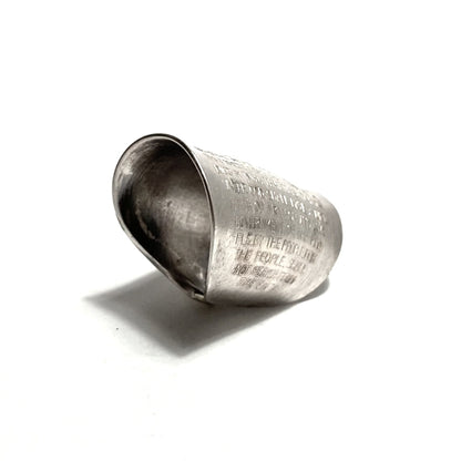 「つぼ」 Spoon Ring　No.4668　19号