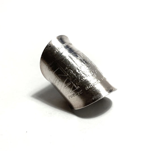 「つぼ」 Spoon Ring　No.4675　18号