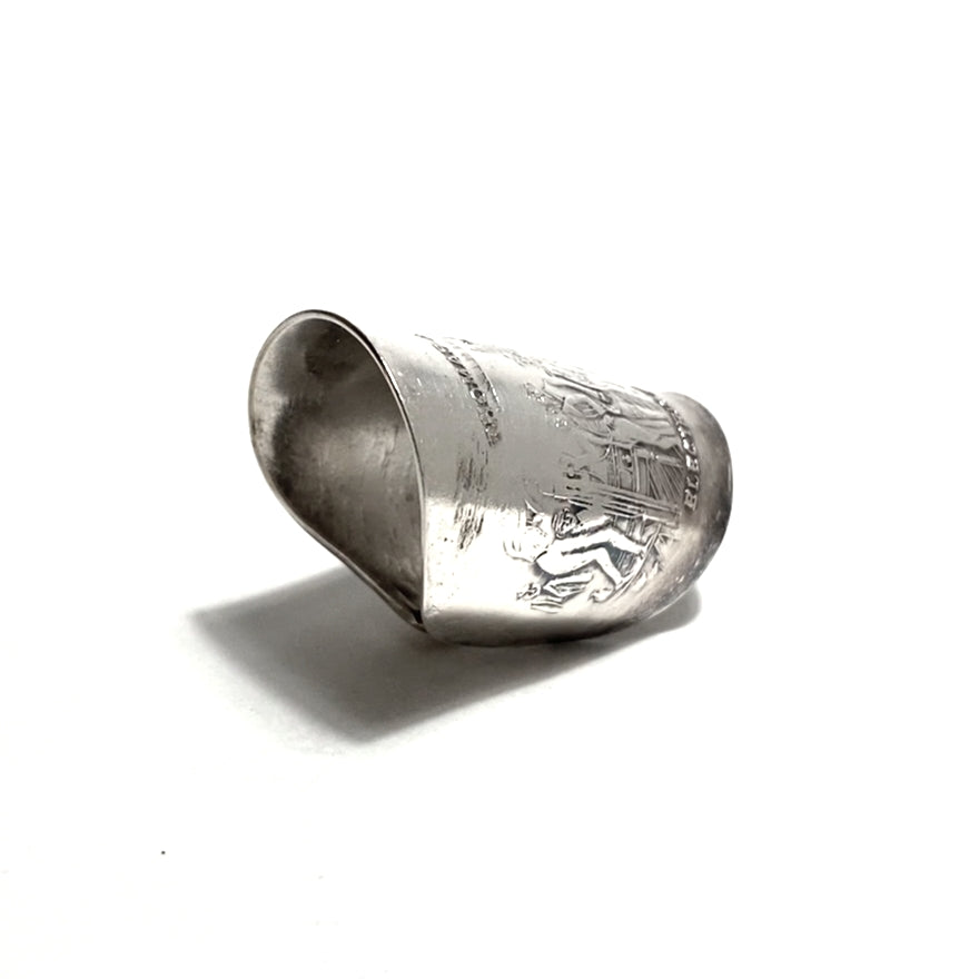 「つぼ」 Spoon Ring　No.4677　18号