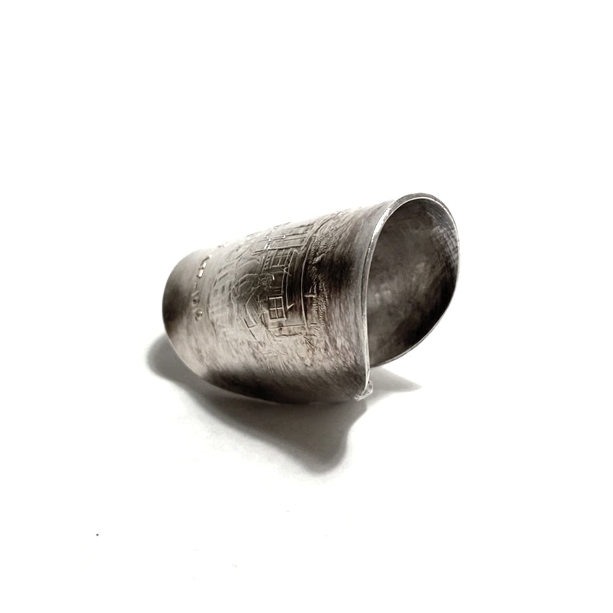「つぼ」 Spoon Ring　No.4678　19号