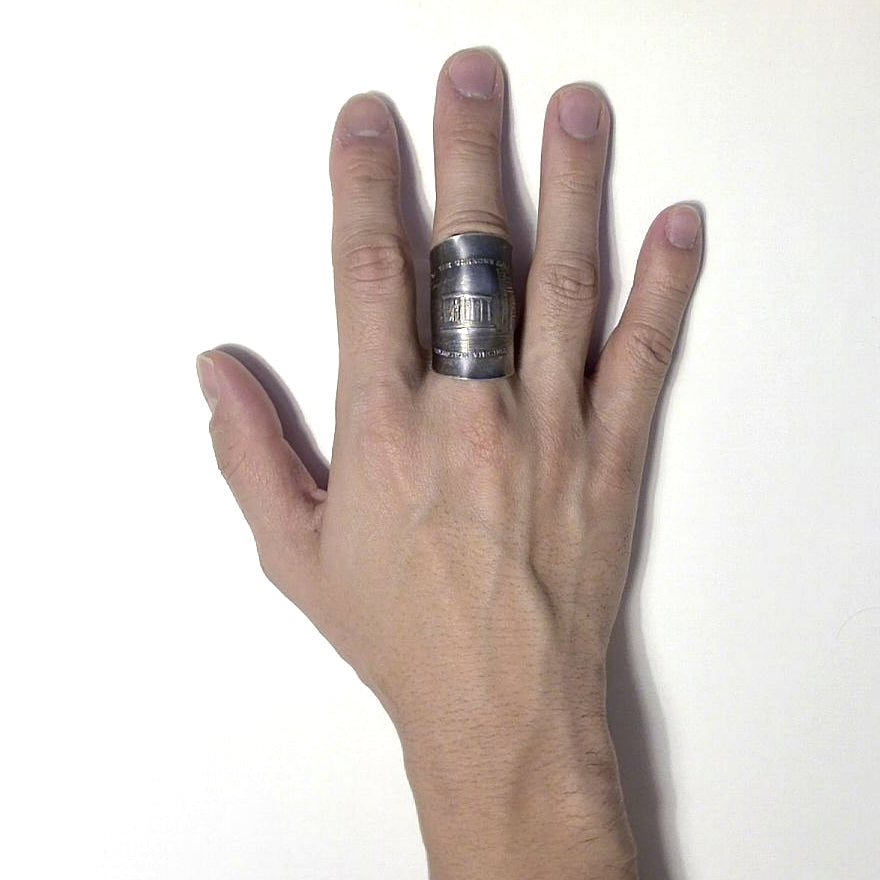 「つぼ」 Spoon Ring　No.6174　20号