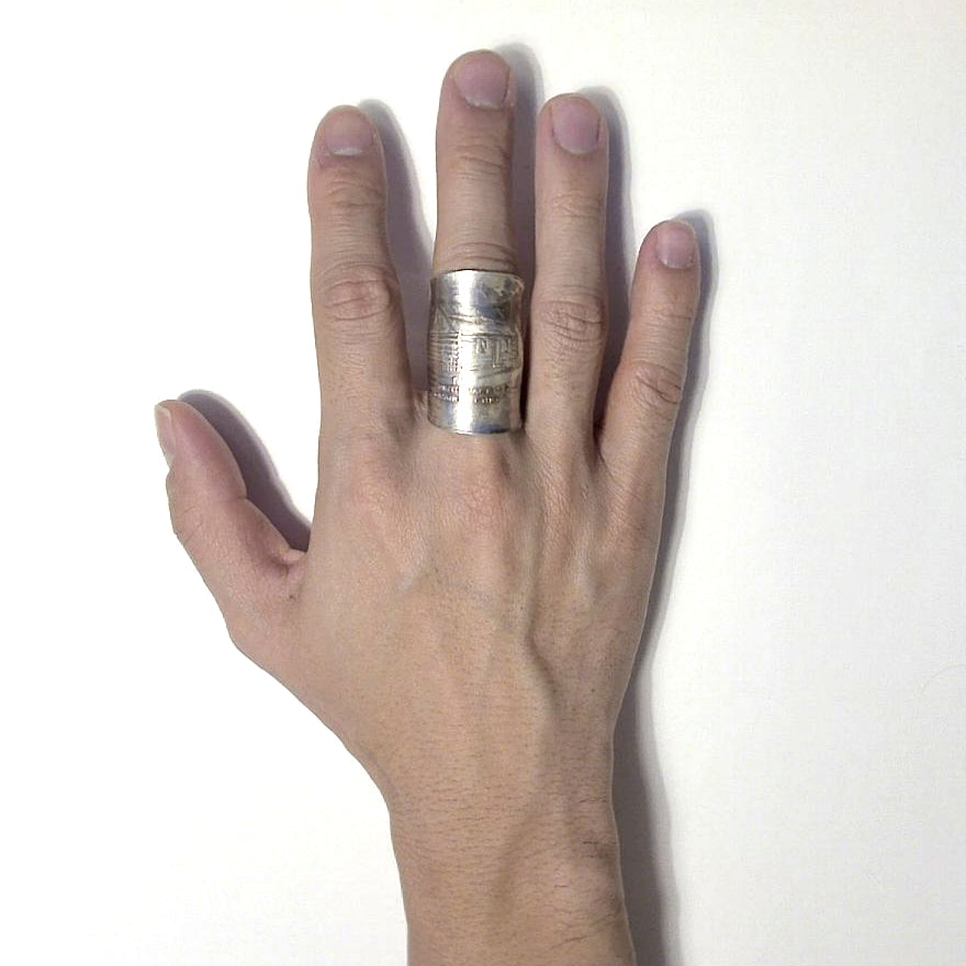 「つぼ」 Spoon Ring　No.6180　21号