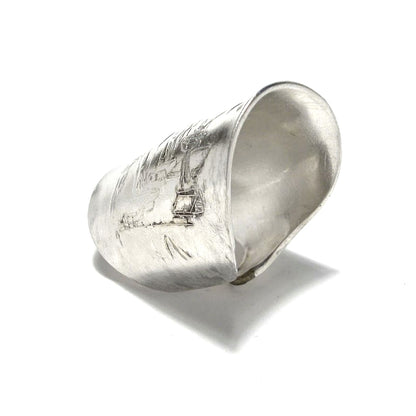 「つぼ」 Spoon Ring　No.6785　22号