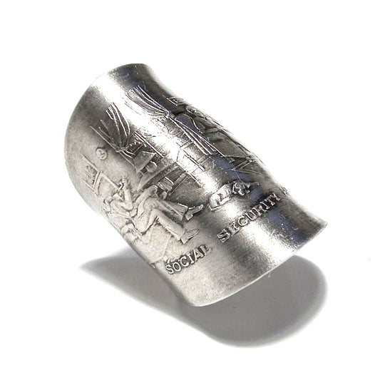 「つぼ」 Spoon Ring　No.6788　18号