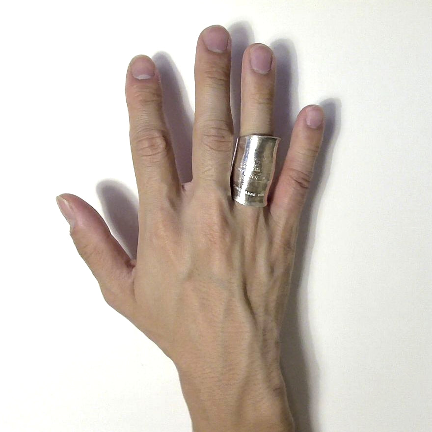 「つぼ」 Spoon Ring　No.6791　18号