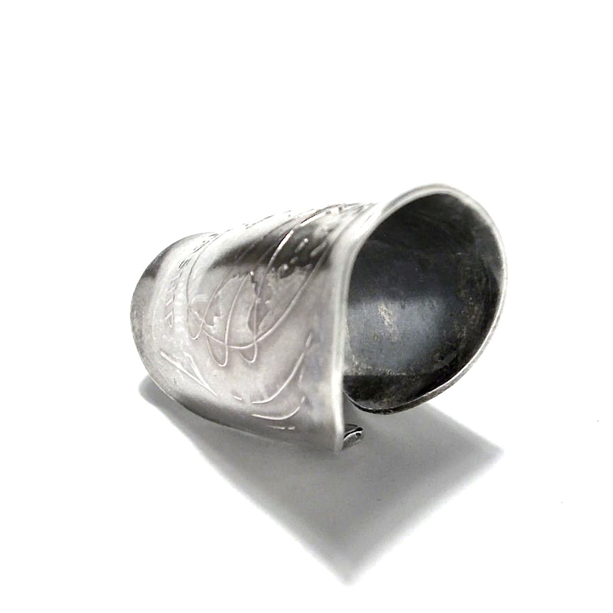 「つぼ」 Spoon Ring　No.6794　16号