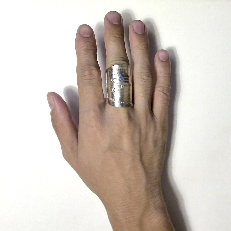 「つぼ」 Spoon Ring　No.7033　19号
