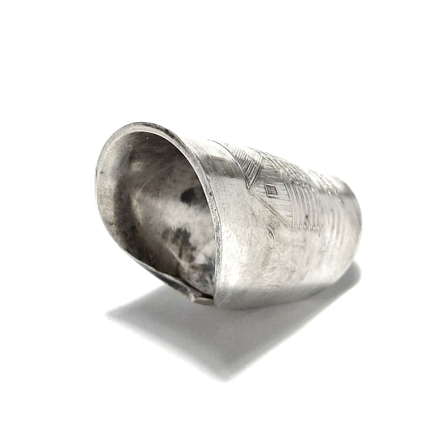 「つぼ」 Spoon Ring　No.7035　18号