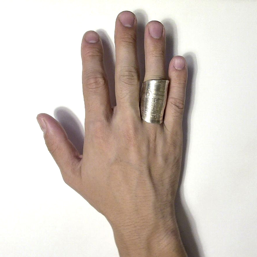 「つぼ」 Spoon Ring　No.7035　18号