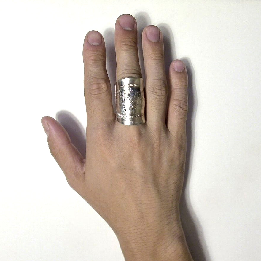「つぼ」 Spoon Ring　No.7038　21号